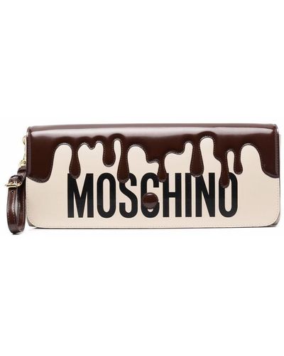 Moschino ロゴ クラッチバッグ - マルチカラー