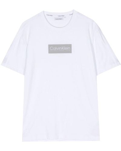 Calvin Klein Logo-detail Cotton T-shirt - White