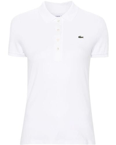 Lacoste Poloshirt Met Logopatch - Wit