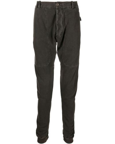 Masnada Tapered Cotton Trousers - Grey