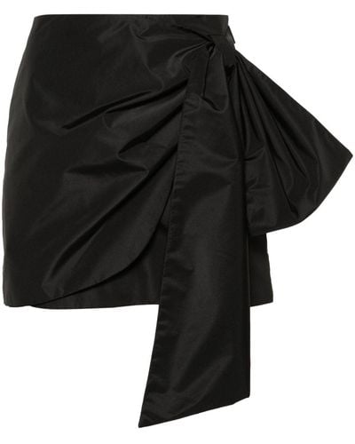 MSGM Bow-embellished Mini Skirt - Black