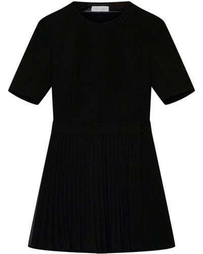 Jonathan Simkhai Tyra Pleated-skirt Minidress - Black