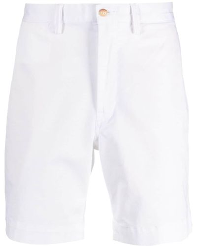Polo Ralph Lauren Bedford Polo Pony-embroidered Shorts - White