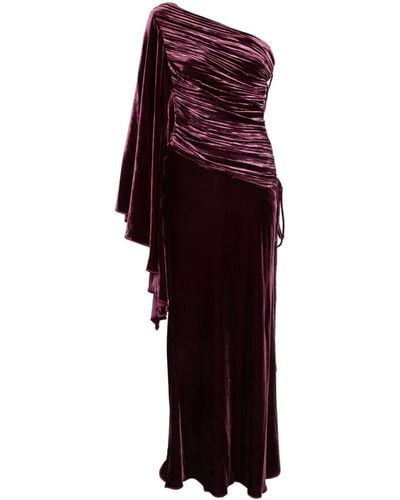 Maria Lucia Hohan Yolanda Velvet Maxi Dress - Purple