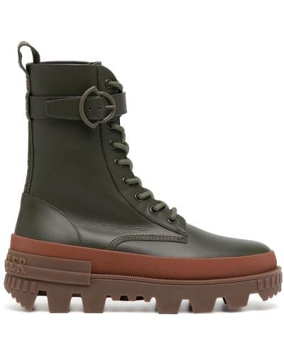 Moncler Lug-sole Ankle Boots - Brown
