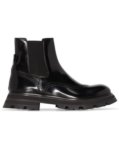 Alexander McQueen Chunky-sole Chelsea Boots - Black