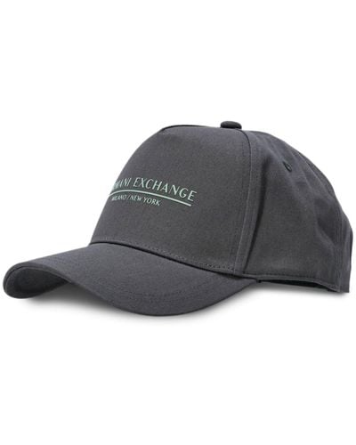 Armani Exchange Logo-lettering Baseball Cap - Grey