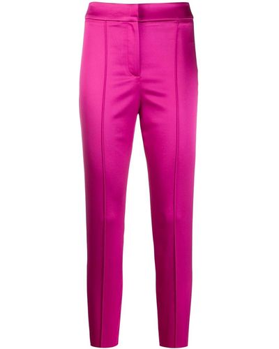 Veronica Beard Lago Satin Pants - Pink