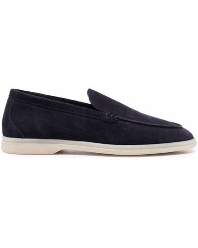 SCAROSSO Ludovica Suede Loafers - Blue