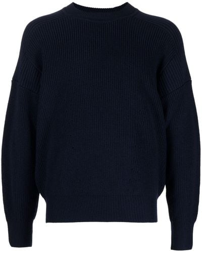 Isabel Marant Paneled Wool Sweater - Blue
