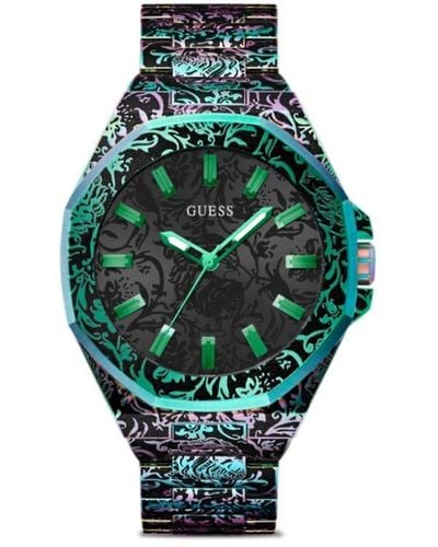 Guess USA Iridescent Recycled Steel 46mm - Green