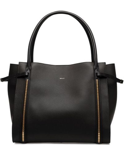 Bally Baroque Leather Tote Bag - Black
