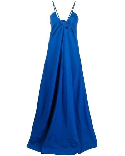 Dorothee Schumacher Empire-line Maxi Dress - Blue