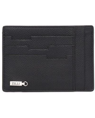 Zilli Logo-plaque Leather Wallet - Black