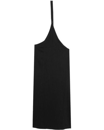 Y's Yohji Yamamoto Shoulder-strap Maxi Skirt - Black