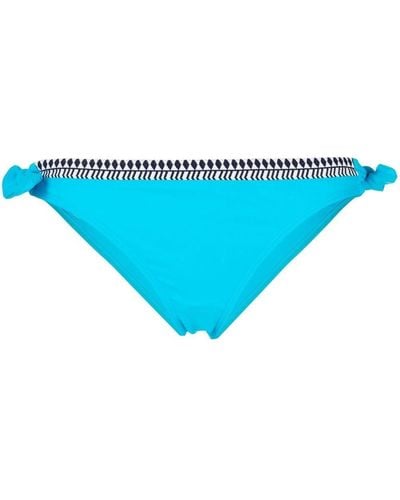 lemlem Bragas de bikini Lena con ribete en contraste - Azul