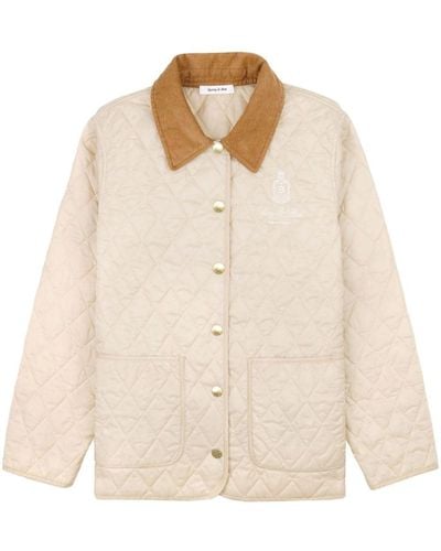 Sporty & Rich Vendome Quilted Jacket - Natural