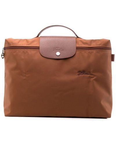 Longchamp Le Pliage Briefcase - Brown