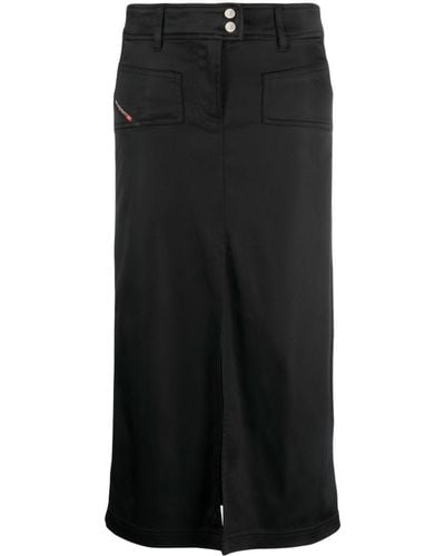 DIESEL Cargo Midi Skirt - Black