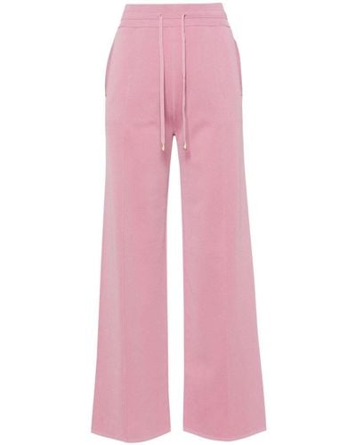 Pinko Drawstring-wais Knitted Pants - Pink