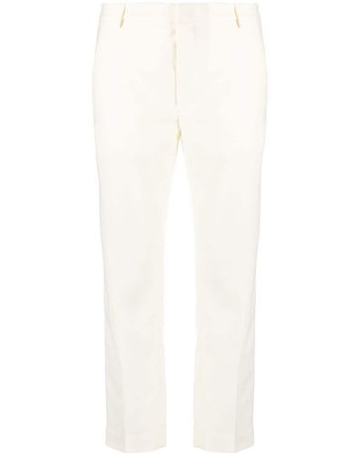 Dondup Pantalones de vestir estilo capri - Blanco