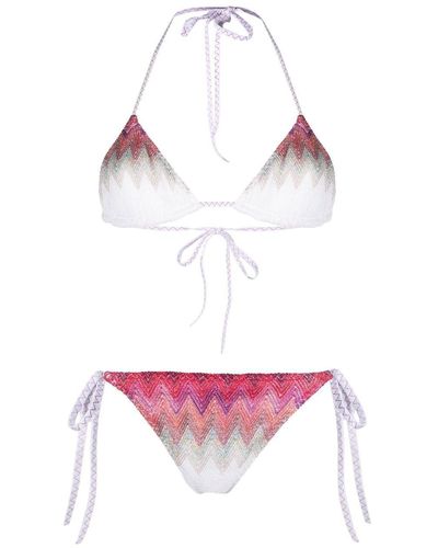 Missoni Triangel Bikini - Roze