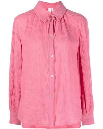 Jonathan Simkhai Waffle-effect Shirt - Pink