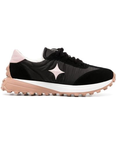 Madison Maison Star Suede-trimmed Sneakers - Black