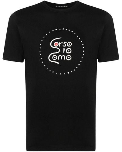 10 Corso Como T-shirt Met Logoprint - Zwart