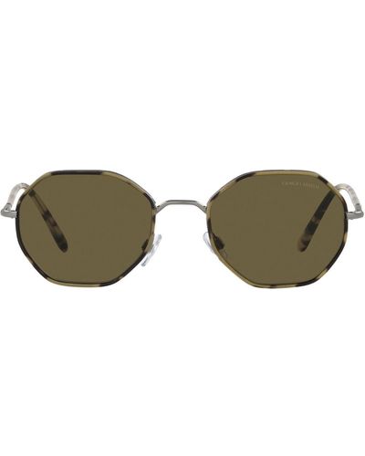 Giorgio Armani Hexagon-shaped Sunglasses - Green