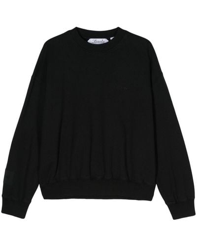 Lanvin X Future Logo-print Drop-shoulder Sweatshirt - Black
