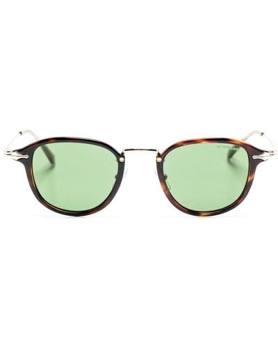 Montblanc Square-frame Sunglasses - Green