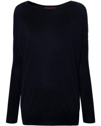 Wild Cashmere Grace Round-neck Sweater - Blue