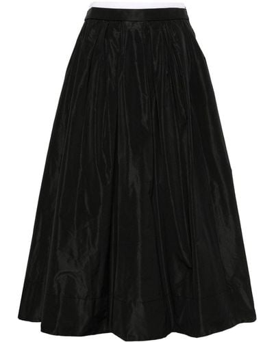 Maje Pleated Full Skirt - Black