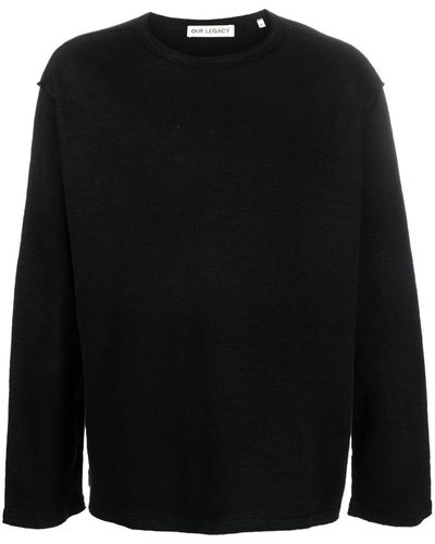 Our Legacy Sweatshirt mit Rundhalsausschnitt - Schwarz