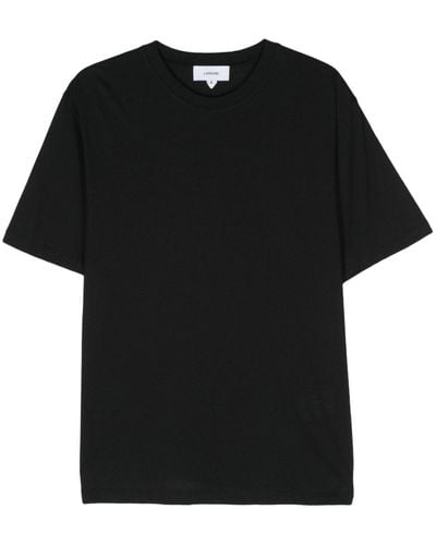 Lardini T-Shirt mit rundem Ausschnitt - Schwarz