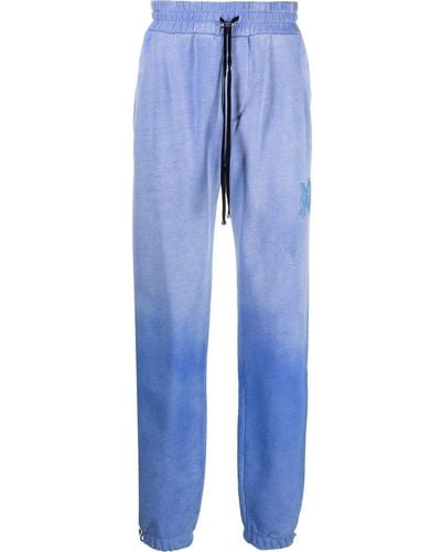 Amiri Faded Jersey Track Pants - Blue