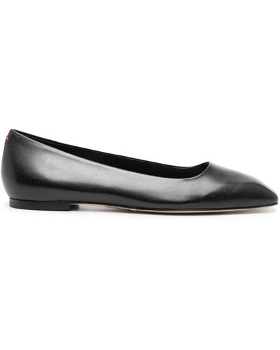 Aeyde Ida leather ballerina shoes - Schwarz