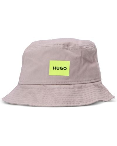 HUGO Larry-f Logo-print Bucket Hat - Multicolour