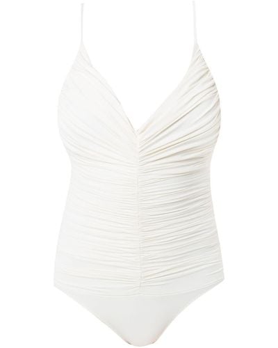 Clube Bossa Chalou Draped Swimsuit - White