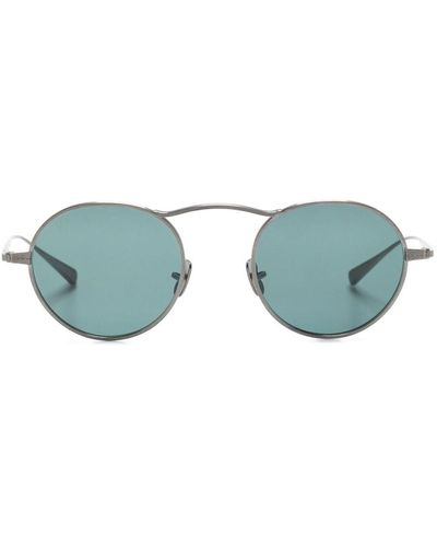 Eyevan 7285 Sonnenbrille mit rundem Gestell - Blau