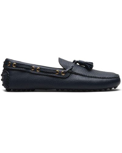 Car Shoe Tassel-detail leather boat shoes - Blau