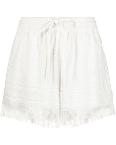 Zimmermann Alight Frottee-Shorts - Weiß