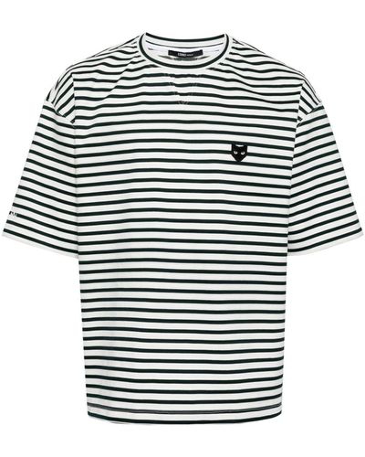 ZZERO BY SONGZIO Panther Stripe-pattern T-shirt - Black