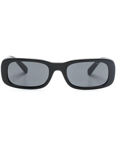 Miu Miu Miu Glimpse Rectangle-frame Sunglasses - Grey