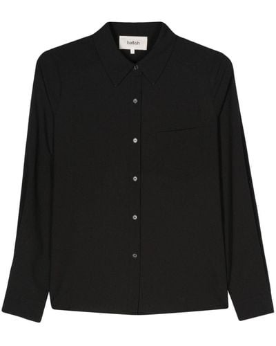 Ba&sh Mônica Pleated Shirt - Black