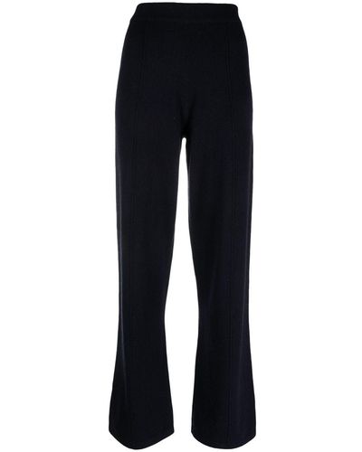 Chinti & Parker Elasticated-waistband Wide-leg Track Pants - Blue