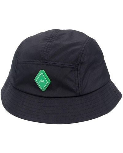 A_COLD_WALL* Logo-patch Bucket Hat - Blue