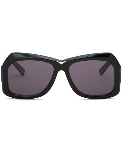 Marni Tiznit Sonnenbrille mit Oversized-Gestell - Grau