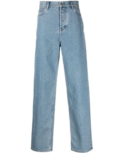Filippa K Straight-Leg-Jeans mit hohem Bund - Blau
